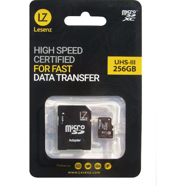 LeSenz Micro SD 256gb Ultra High Speed III