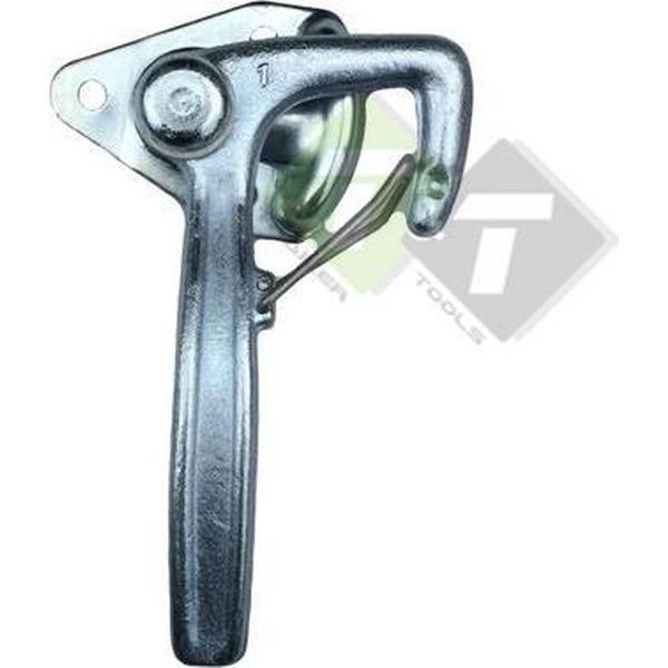 Klepsluiting links 1 met veer, plaat : 65mm x 80mm (H x B)