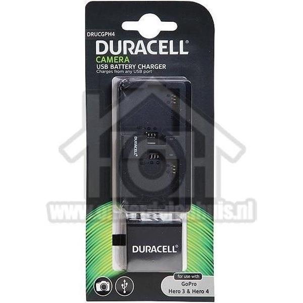 Duracell GoPro Hero 3 & 4 lader + 1 Hero 4 accu