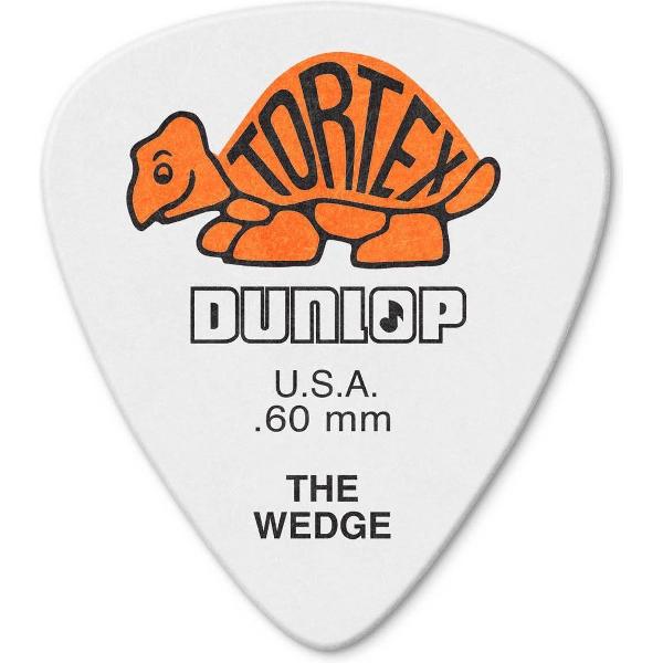 Dunlop Tortex The Wedge Pick 0.60 mm 6-pack plectrum