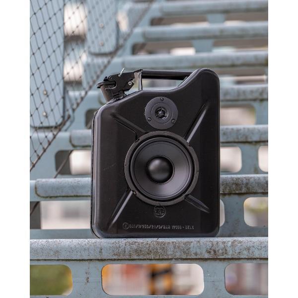 gaaf cadeau - jerrycan 10L - bluetooth speakers - ingebouwde accu - zwart