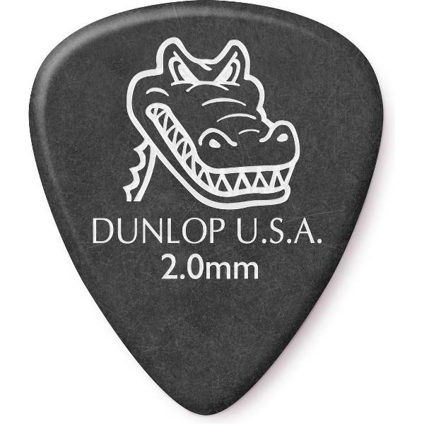 Dunlop Tortex Gator Grip Pick 2.00 mm 6-pack standaard plectrum