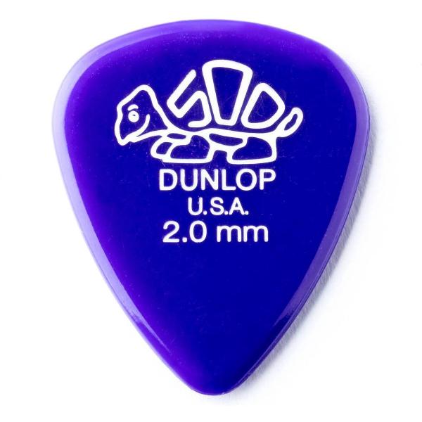 Dunlop Delrin 500 2.00 mm Pick 6-Pack standaard plectrum