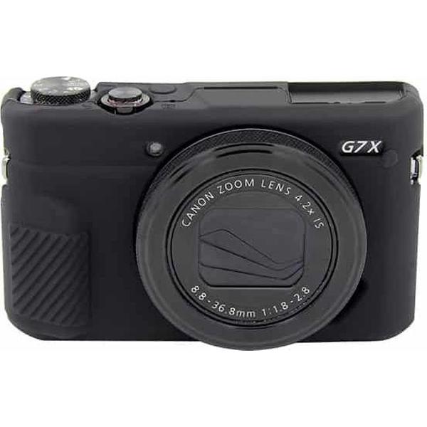 PULUZ zachte siliconen beschermhoes voor Canon EOS G7 X Mark II (zwart)