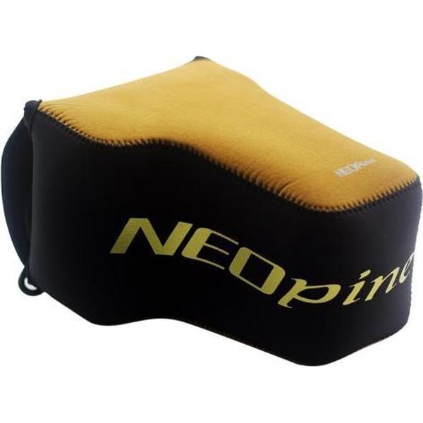 NEOpine neopreen schokbestendige draagtas met haak voor Nikon P1000-camera (bruin)