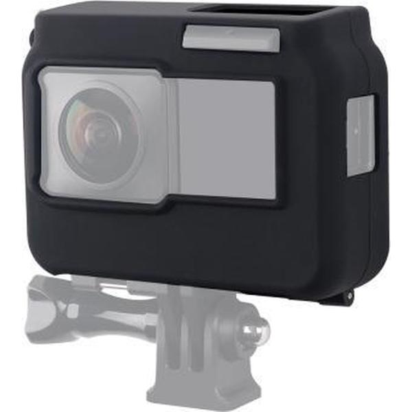 Voor Insta360 One R panoramische camera met frame schokbestendige siliconen beschermhoes (zwart)