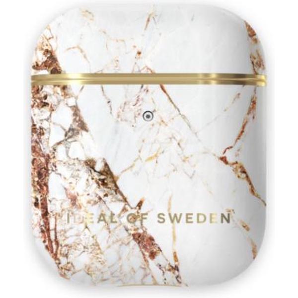 iDeal of Sweden AirPods Case Print voor 1st & 2nd Generation Carrara Gold