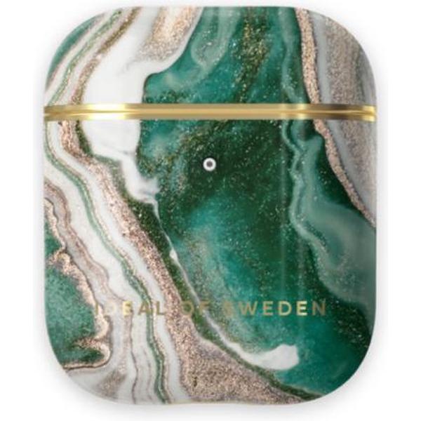 iDeal of Sweden AirPods Case Print voor 1st & 2nd Generation Golden Jade Marble