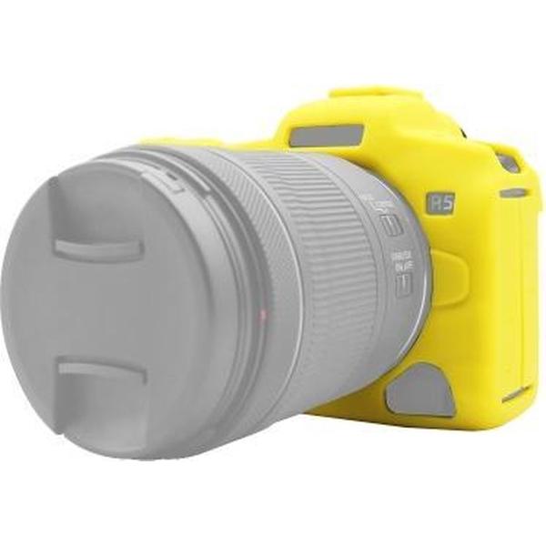 PULUZ zachte siliconen beschermhoes voor Canon EOS R5 (geel)