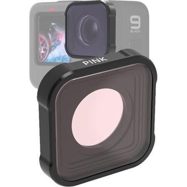 JSR KB-serie duikkleurenlensfilter voor GoPro HERO9 zwart (roze)