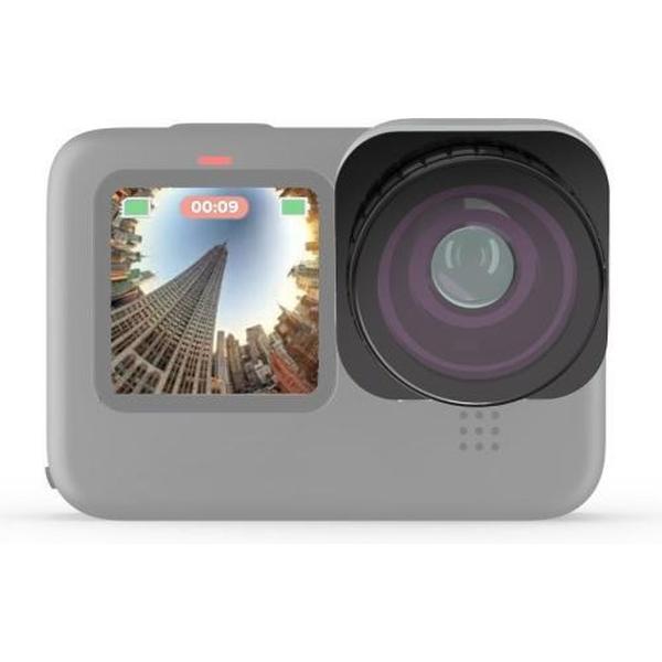 JSR Square Super Wide Angle Fisheye-lens voor GoPro HERO9 Black (Black)