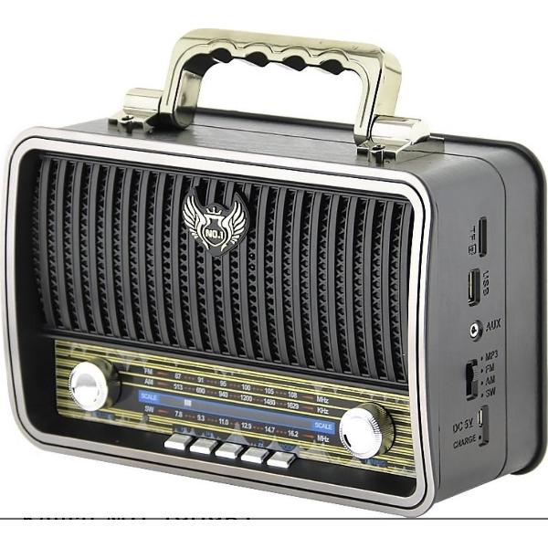 Retro Radio - Bluetooth - Vintage - Oplaadbaar
