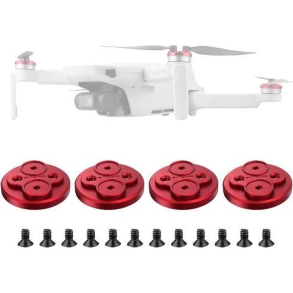 4 STKS Sunnylife Motor Metal Protection Cover voor DJI Mini 2 (rood)