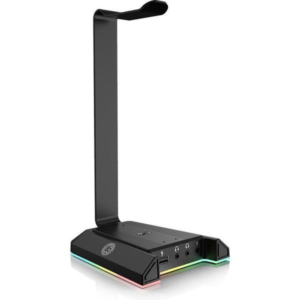 EKSA 8 standen RGB Headset stand - Headset houder - Headset stand RGB - Gaming headset stand - 8 RGB standen - USB Hub - Touch functie - Gaming gear - Koptelefoon houder -