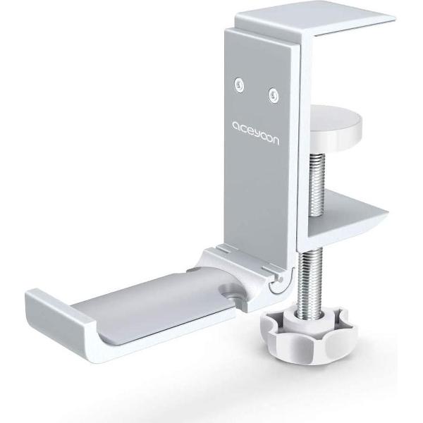 headset houder - ZINAPS Headset Stand voor onder de tafel hoofdtelefoonophangbeugel Holder Universal Aluminium Headset Houder Hoofdtelefoon Holder compatibel met alle Gaming Headset en hoofdtelefoon Silver Multi-Way