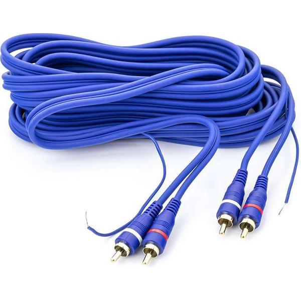 Caliber CL195-B - RCA kabel 5 meter met remote kabel en vergulde pluggen