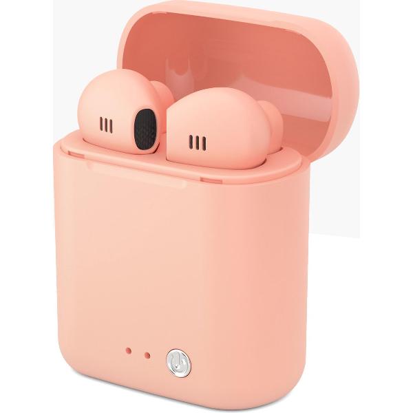 LEDWOOD T14 Bluetooth oortjes - earpods – earbuds - 5.0 Stereo - draadloze oortjes - roze