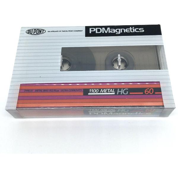 Audio Cassettebandje PDM Magnetics 1100 Metal HG-60 Type IV / jaar 1983-86 / Uiterst geschikt voor alle opnamedoeleinden / Sealed Blanco Cassettebandje / Cassettedeck / Walkman / PDM cassettebandje.