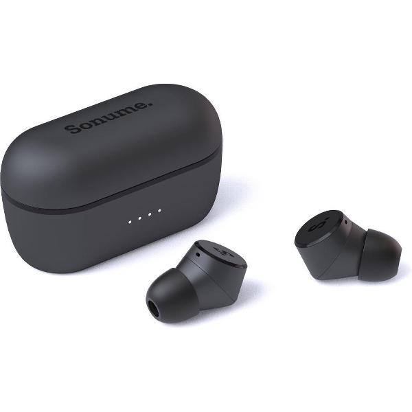 Sonume Mini - Volledig draadloze oordopjes - Inclusief Oplaadcase - Touch bediening - Diepe Bass - In ear - Bluetooth 5.0 - Waterproof - Lange Batterijduur - Zwart