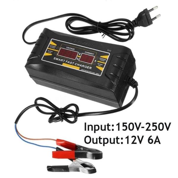 Acculader voor de Auto - Auto Acculader 12V - Accu Lader 12 Volt Auto - Motor - Boot – Snel Laden Auto Acculader