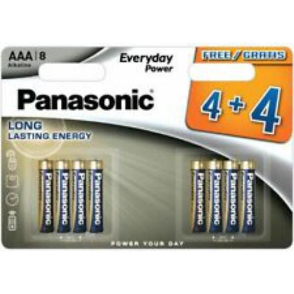 Panasonic Alkaline Everyday Power AAA 8x