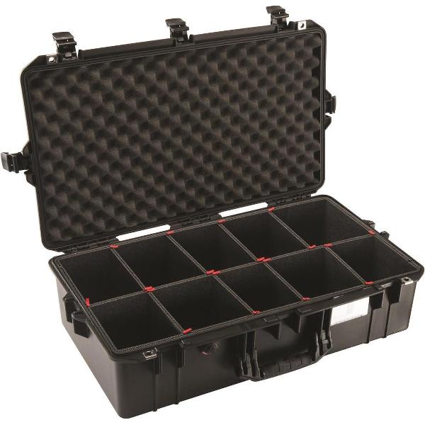 Peli 1605 Air Black lichtste waterdichte camera koffer met TrekPak interieur