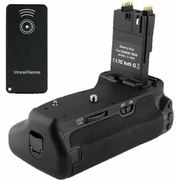 professional creates beautiful moment vertical batterij / accu grip met infrared remote voor canon c70db
