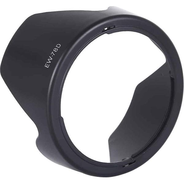 EW-78D zonnekap voor Canon EF 28-200mm f / 3.5-5.6 USM, EF 28-200mm f / 3.5-5.6 IS lens (zwart)