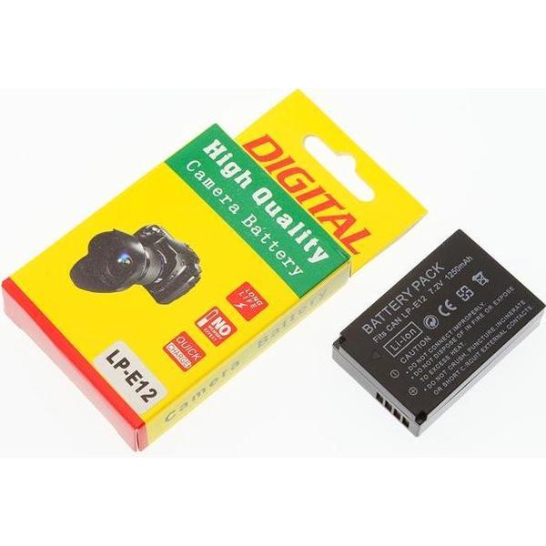 Camera Batterij Accu LP-E12 1250mAh Canon 100D EOS M Rebel