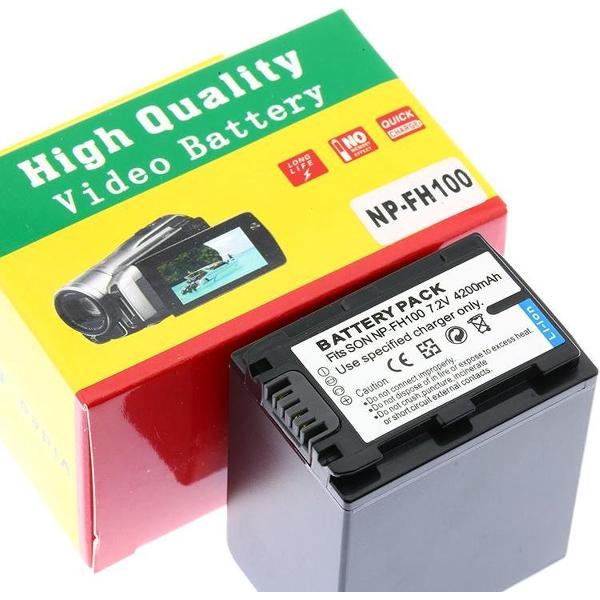 Camera Batterij Accu NP-FH100 4200mAh voor Sony