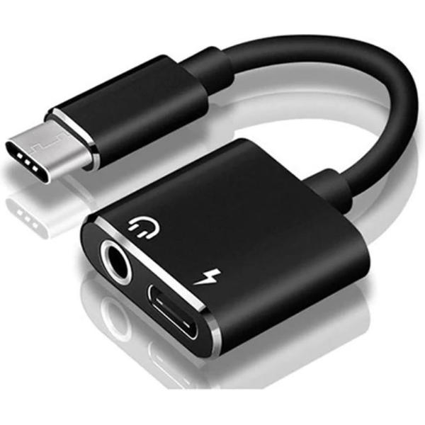 3.5mm AUX Audio kabel 2-in-1 USB Type-C aansluiting connector / HaverCo