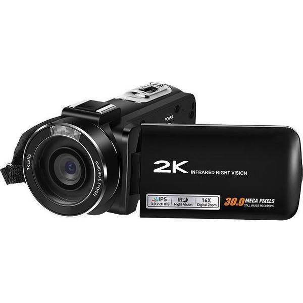 HDV-Z63 2K Sony lens digitale camera Wifi / Met wifi / Aansluiting externe microfoon en statief / 2K resolutie / 24 megapixels / Met Goodram SD-kaart 32 GB / Sony CMOS lens