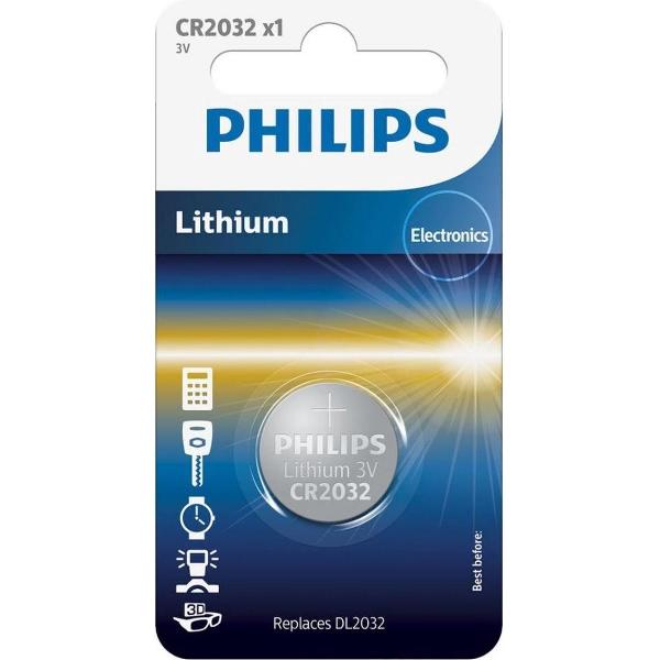 Philips CR2032 Lithium Batterij 3V