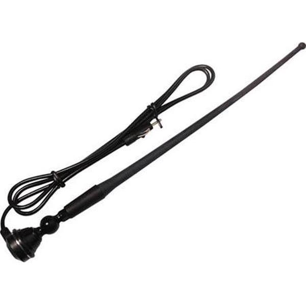 Antenne AM/FM opbouw rubber met verstelbaar 40 cm