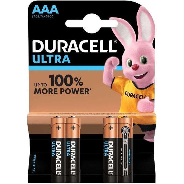Duracell - Ultra alkaline AAA-batterijen - 4 stuks