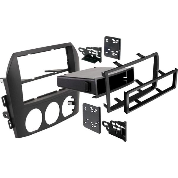 2-DIN Paneel Mazda MX-5 / Miata US Model 2005-2008 Kleur: Zwart