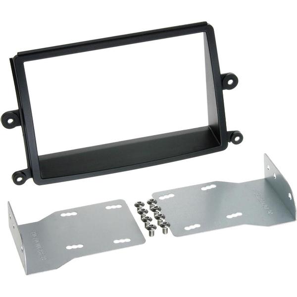 2-DIN Paneel Mitsubishi L 200 2006-2015 Kleur: Zwart