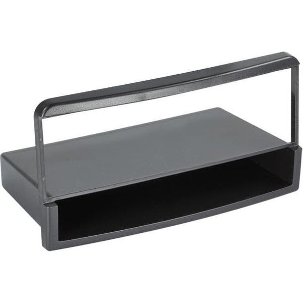 1-DIN Paneel met aflegbakje Ford Escort/ Transit/ Scorpio - Mazda 121 Kleur: Zwart