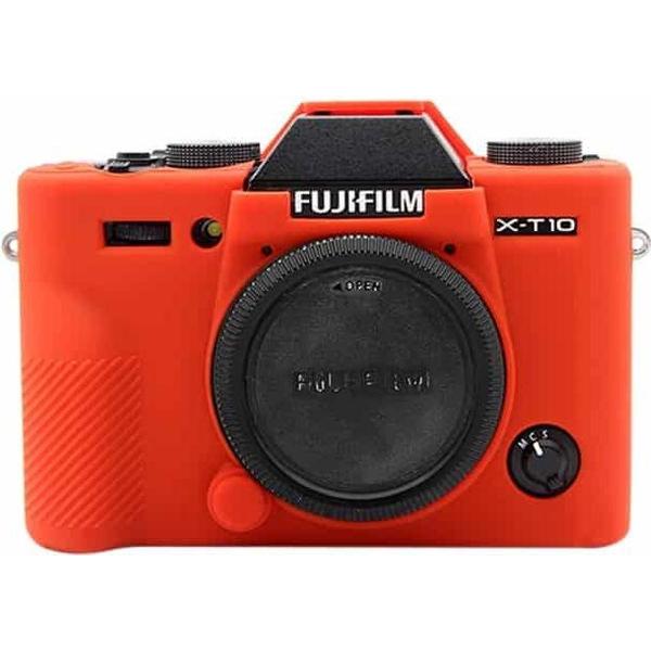 PULUZ zachte siliconen beschermhoes voor FUJIFILM XT10 (rood)