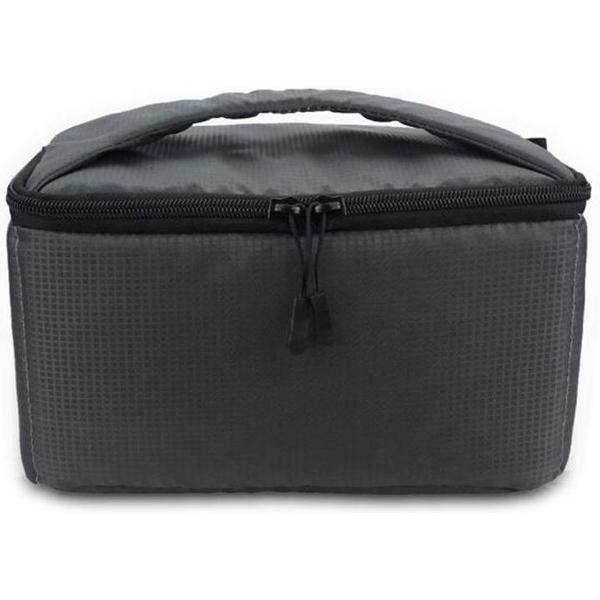 EDAL Waterbestendige DSLR Gevoerde insteekhoes Waterdichte ritssluiting Verwijderbare cameratassen voor scheidingswanden (donkergrijs)