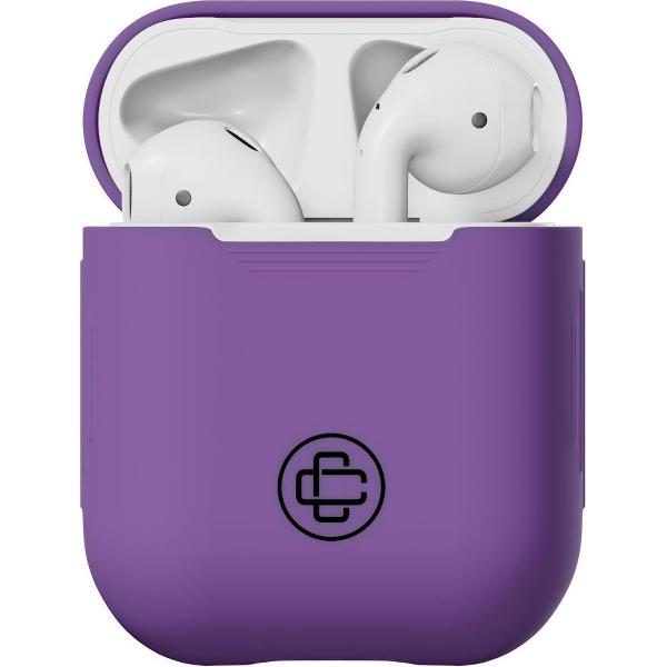 Case Closed - AirPods Case - Silicone - Donkerviolet