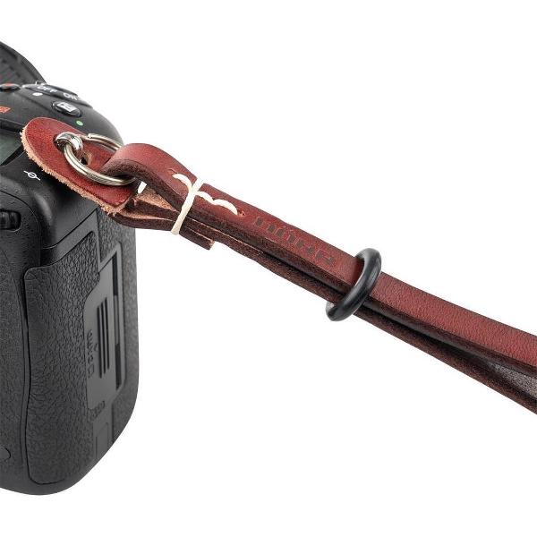 Dörr Camera Wrist Strap Urban Leather mahagoni 22 x 1.2 cm riem Digitale camera Leer, Nylon Mahonie