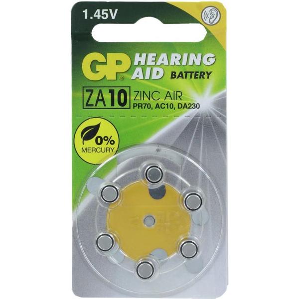 GP Batteries Hearing Aid ZA10 Single-use battery PR70 Zink-lucht 1,4 V