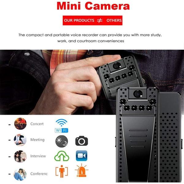 Patrolvu Mini Action Camera + WIFI + Infrared + Full HD 1080p + APP