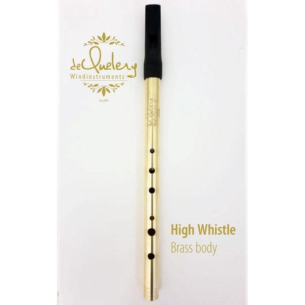 deQuelery Artist-Series High D Tin Whistle - Messing