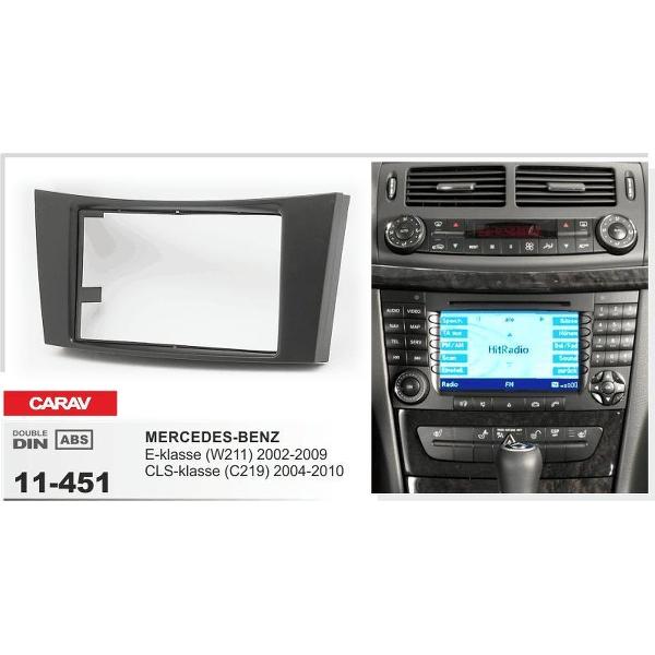 2 DIN MERCEDES-BENZ E-klasse (W211) 2002-2009; CLS-klasse (C219) 2004-2010 inbouwpaneel Audiovolt 11-451