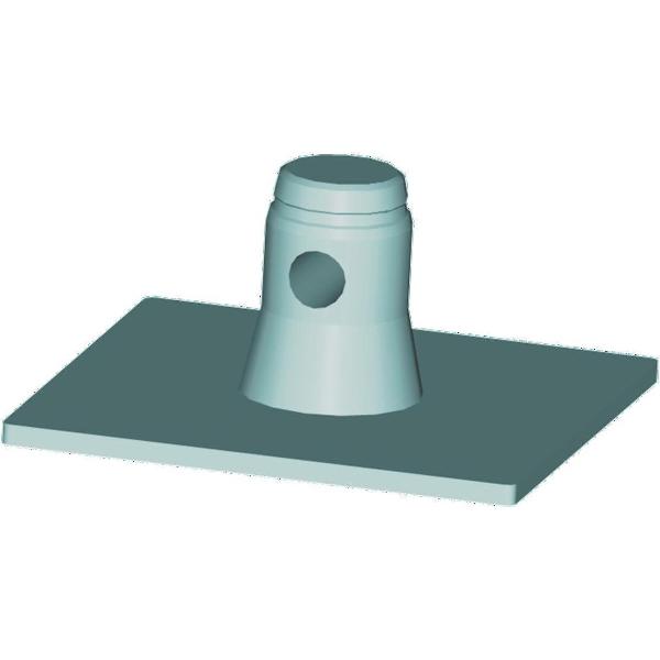 ALUTRUSS SINGLELOCK Base Plate SBPM (square) MALE