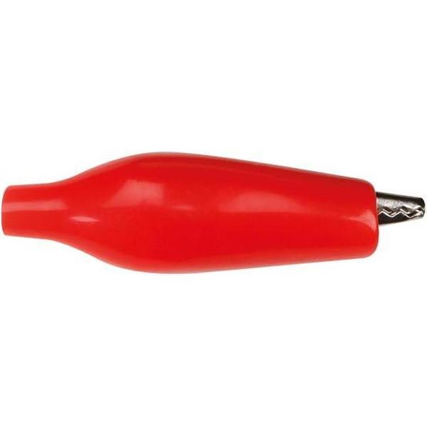 GEISOLEERDE KROKODILLENKLEM 27mm - ROOD (CM5R)