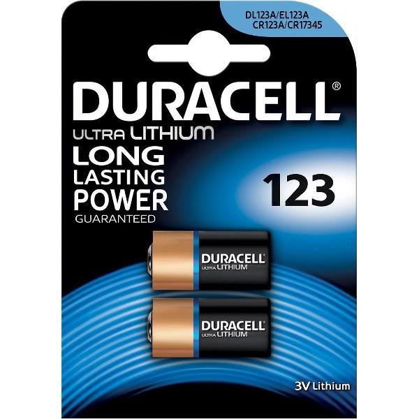 7x Duracell Ultra Lithium 123, blister a 2 stuks