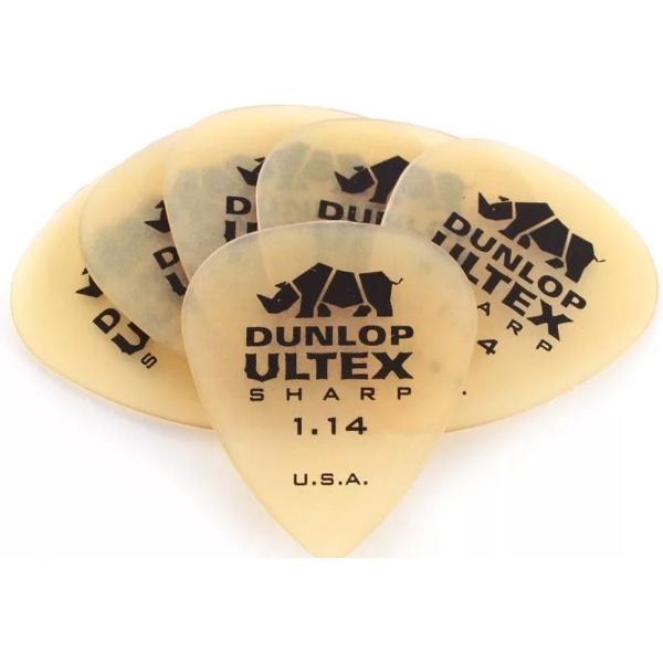 Dunlop Ultex Sharp pick 6-Pack 1.14 mm Standaard plectrum